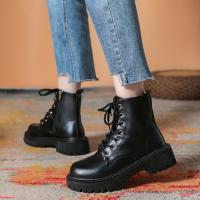 PU Leather Women Martens Boots hardwearing Pair