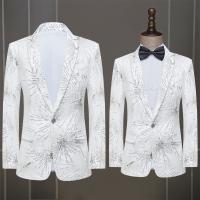 Acetátové vlákno Pánský oblek Bianco kus