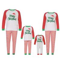 Polyester Parent-Child Cloth Set christmas design patchwork red Set