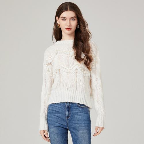 Mohair Soft Women Sweater loose & thermal Solid : PC