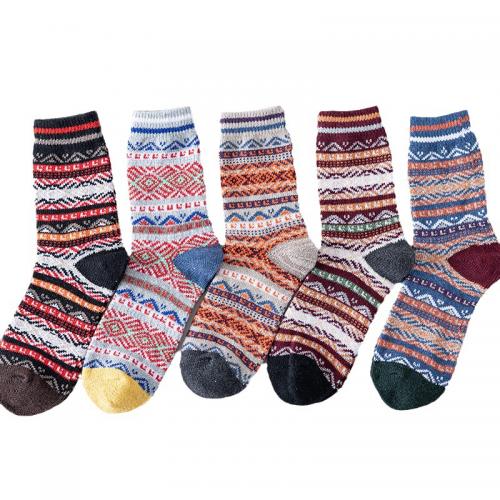 Polyester Korte tube sokken Afgedrukt gemengd patroon gemengde kleuren : Veel