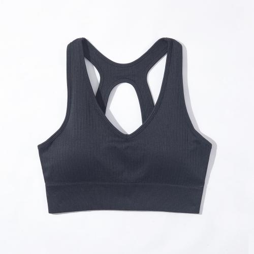 Polyamide & Spandex Sport Bra & sweat absorption & breathable Solid PC