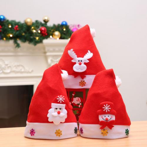 Flanelová Vánoční klobouk různé barvy a vzor pro výběr kus