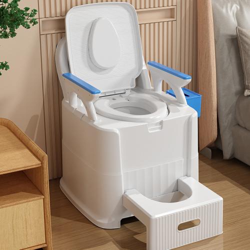 Plastic Waterproof Commode Chair durable white PC