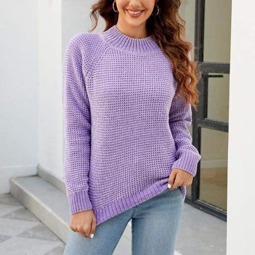 Knitted Women Sweater & loose Solid PC