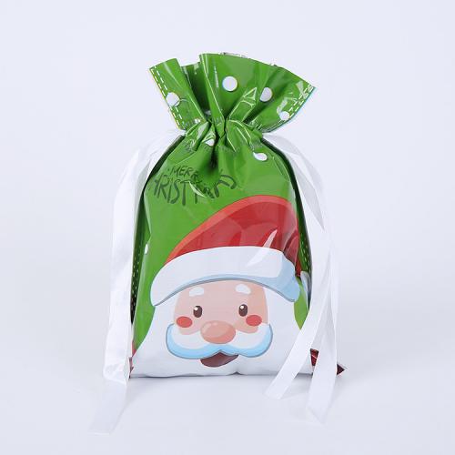 アルミホイル & プラスチック クリスマススガーバッグ セット