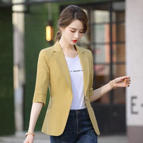 Polyester Waist-controlled Women Suit Coat PC