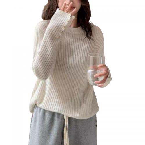 Acrylic Women Knitwear loose patchwork Solid PC