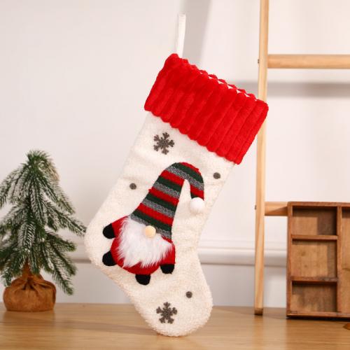Chiffon Chaussettes de décoration de Noël Handmade Solide plus de couleurs pour le choix pièce