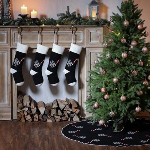 Acryl Kerstdecoratie sokken Solide Zwarte stuk
