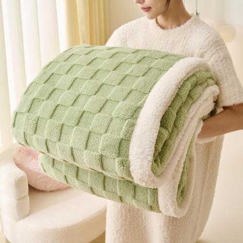 Polyester Soft Blanket thicken & thermal plaid PC