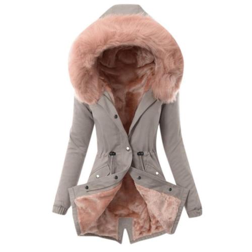 Fourrure de lapin & Coton Manteau femmes plus de couleurs pour le choix pièce