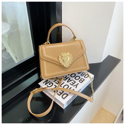 PU Leather Easy Matching Handbag attached with hanging strap heart pattern PC
