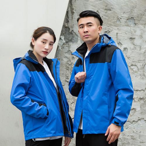 Polyester with detachable coat & windproof Couple Coat & waterproof PC
