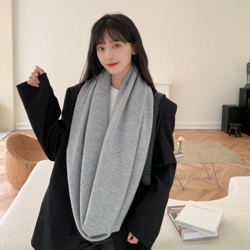 100% Acrylic Unisex Scarf thermal knitted Solid PC