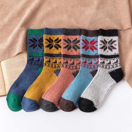 Polyester and Cotton Short Tube Socks sweat absorption & thermal printed mixed colors : Bag
