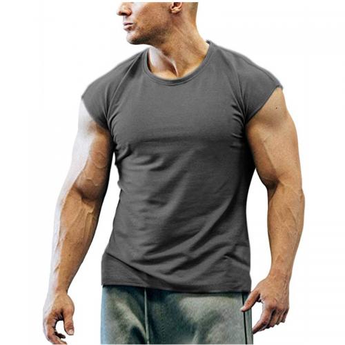 Polyester Männer Kurzarm T-Shirt, Solide, mehr Farben zur Auswahl,  Stück
