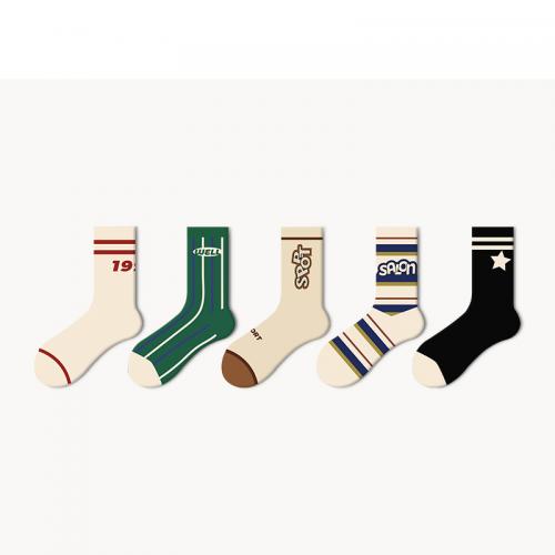 Česaná bavlna Dámské sportovní ponožky různé barvy a vzor pro výběr più colori per la scelta : Nastavit