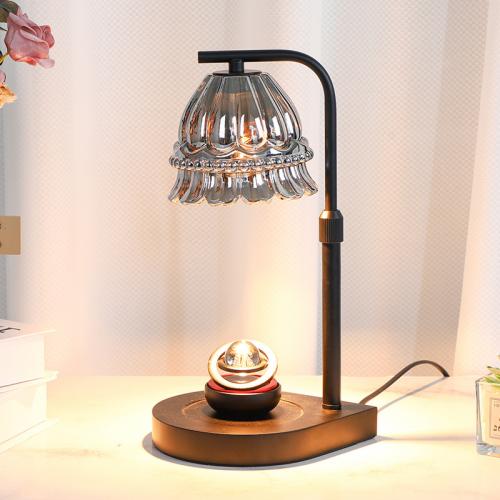 Glass & Iron adjustable light intensity Fragrance Lamps different power plug style for choose PC