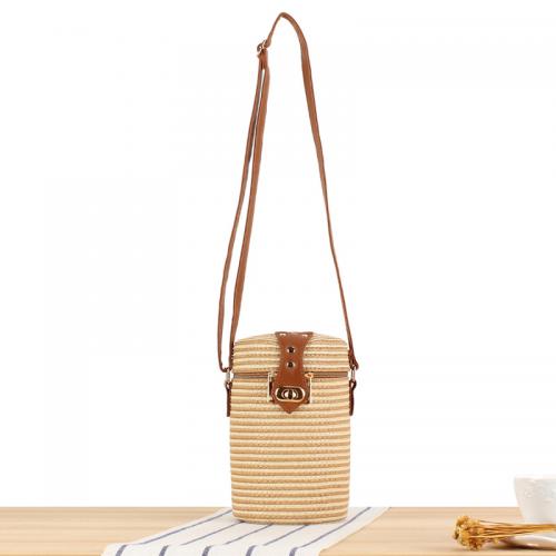 Paper Rope Easy Matching & Weave Crossbody Bag striped PC