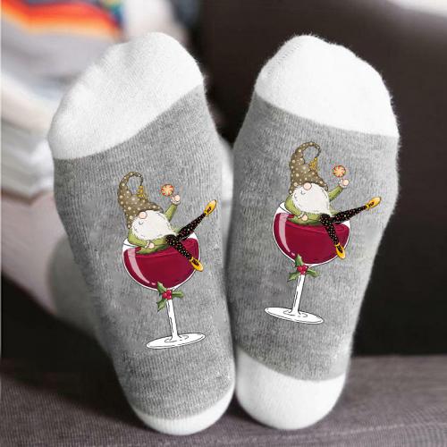 Cotone Vánoční ponožka Stampato più colori per la scelta : Dvojice