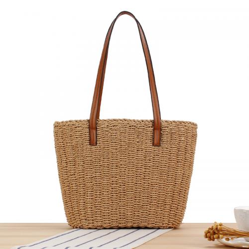 Paper Rope Tote Bag & Easy Matching Woven Shoulder Bag large capacity PC
