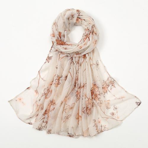 Voile Fabric Easy Matching Women Scarf printed PC