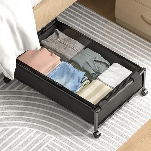 Carbon Steel & Oxford Storage Box with pulley & dustproof black PC