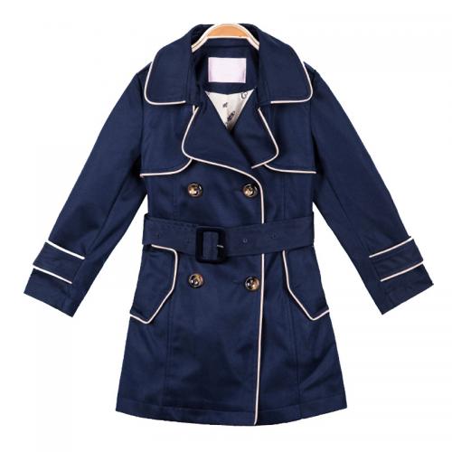 Polyester Soft & Slim Girl Coat & thermal Solid PC