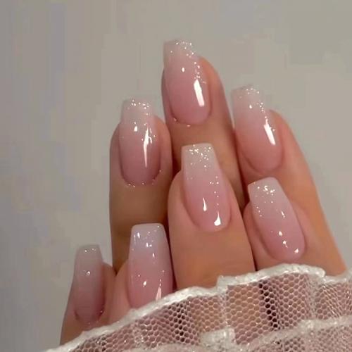 ABS Concise Nail Decal for women pink Box