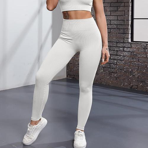 Poliamida & Spandex Pantalones Mujer Yoga, Sólido, más colores para elegir,  trozo
