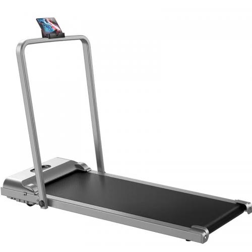 Steel foldable Treadmill with timer Acrylic silver PC