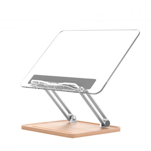 Medium Density Fiberboard & Acrylic & Aluminum & ABS foldable Laptop Stand durable PC