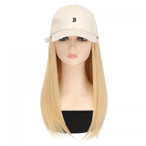 High Temperature Fiber Easy Matching Wig Hat yellow PC