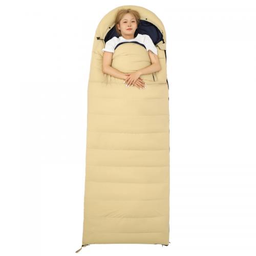 Pongee & Polyester Sleeping Bag portable & thermal White Goose Down Solid PC
