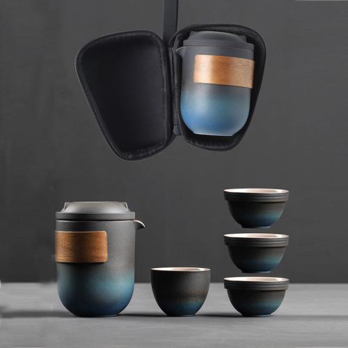 Ceramics Tea Set multiple pieces & portable Set