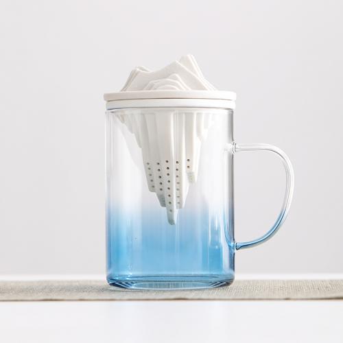 Verre Tasses en verre Couvercle de tasse & Filtre & Tasses plus de couleurs pour le choix pièce