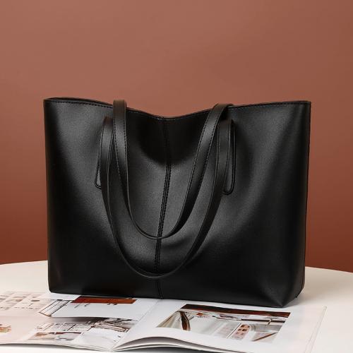 PU Leather Tote Bag Shoulder Bag large capacity Polyester Solid PC