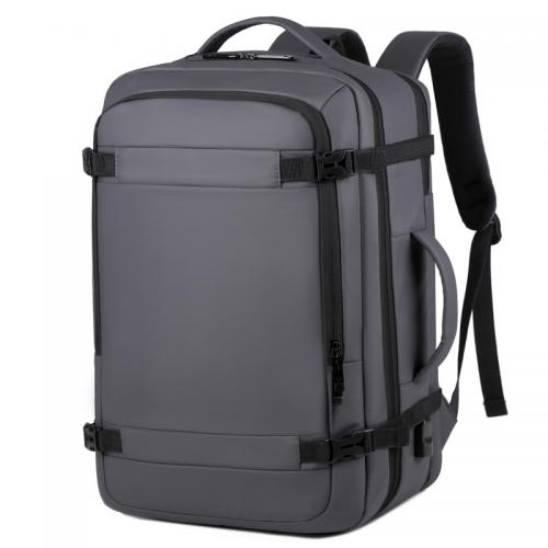 Oxford Load Reduction Backpack large capacity & with USB interface & waterproof Polyester Solid PC