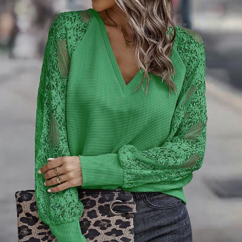 Polyester Women Long Sleeve Blouses & loose PC