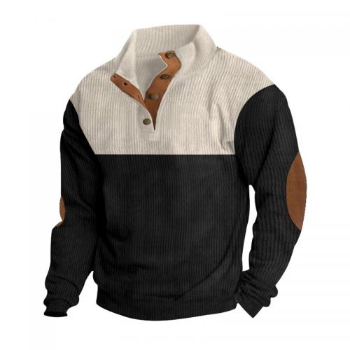 Cord Männer Sweatshirts, Patchwork, mehr Farben zur Auswahl,  Brutto