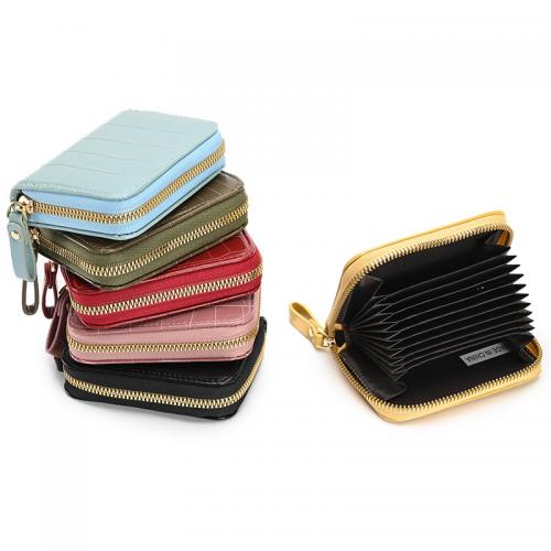 PU Leather Card Bag durable Solid PC