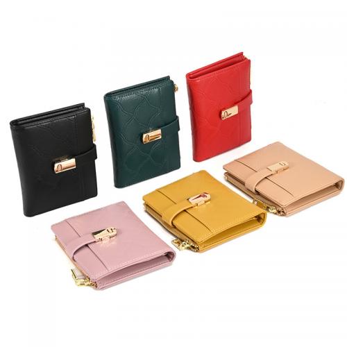 PU Leather Change Purse durable Solid PC