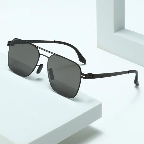 Stainless Steel & Nylon Sun Glasses anti ultraviolet & sun protection black PC