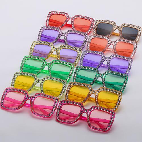 PC-Polycarbonate Sun Glasses anti ultraviolet & sun protection & with rhinestone PC