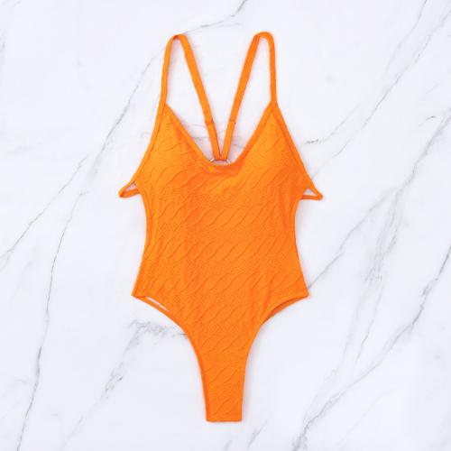 Polyester One-piece Swimsuit slimming & backless PC