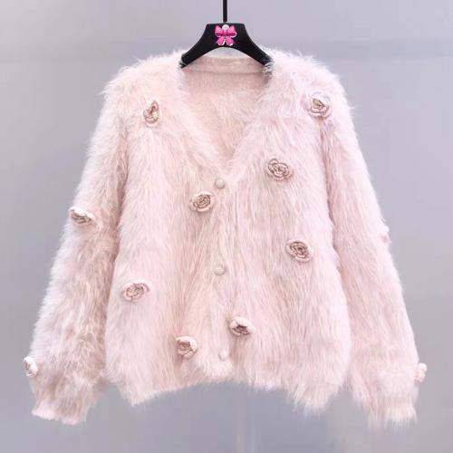 Polyester Soft Sweater Coat loose : PC