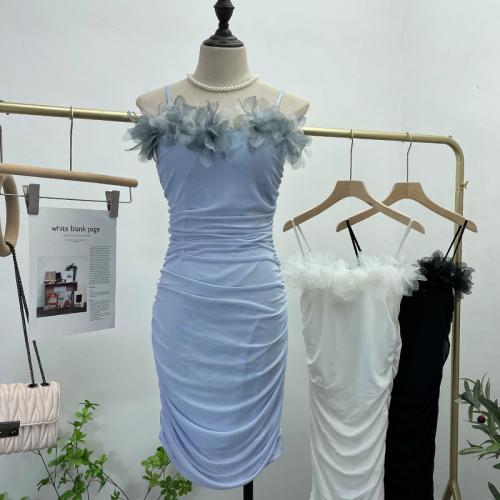 Spandex & Polyester Slip Kleid, Patchwork, mehr Farben zur Auswahl, :,  Stück