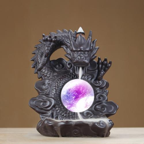 Purple Clay Backflow Burner for home decoration & durable handmade PC