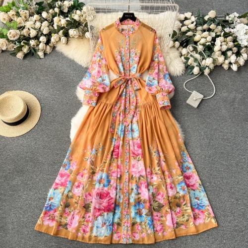 Polyester Waist-controlled & long style & Plus Size One-piece Dress slimming PC